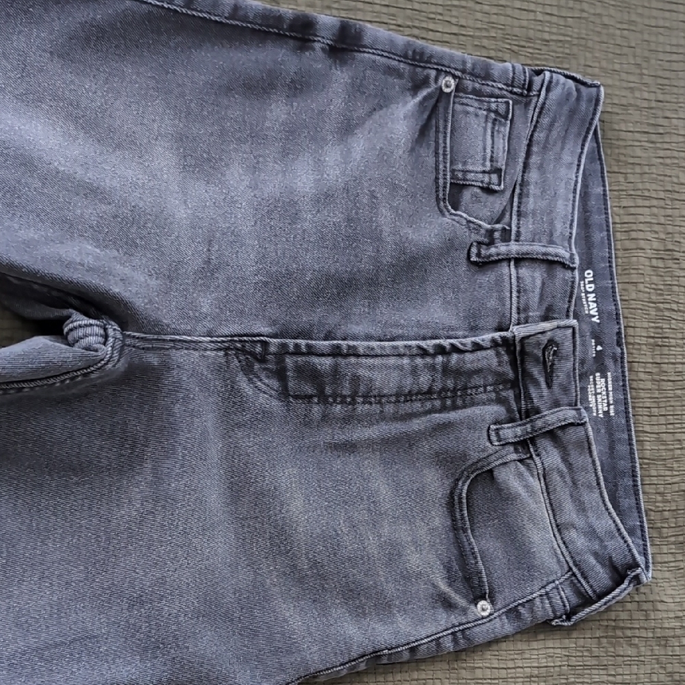 Old Navy Gray Slim Jeans with Vintage Finish